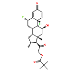 Pregna-1,4-diene-3,20-dione,9-chloro-21-(2,2-dimethyl-1-oxopropoxy)-6-fluoro-11-hydroxy-16-methyl-, (6a,11b,16a)-