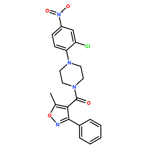 Methanone,[4-(2-chloro-4-nitrophenyl)-1-piperazinyl](5-methyl-3-phenyl-4-isoxazolyl)-