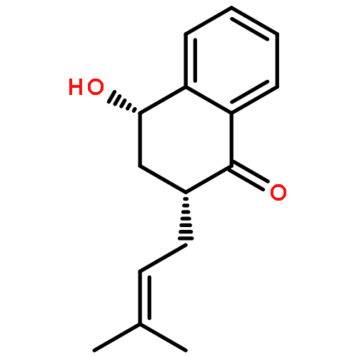 1(2H)-Naphthalenone,3,4-dihydro-4-hydroxy- 2-(3-methyl-2-butenyl)-,(2R,4S)- 