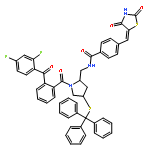 N-[1-[2-(2,4-Difluorobenzoyl)benzoyl]-4(R)-(triphenylmethylsulfanyl)pyrrolidin-2(S)-ylmethyl]-4-(2,4-dioxothiazolidin-5-ylidenemethyl)benzamide