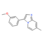 Imidazo[1,2-a]pyridine, 3-(3-methoxyphenyl)-7-methyl-