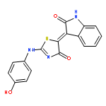 2H-Indol-2-one,1,3-dihydro-3-[2-[(4-hydroxyphenyl)amino]-4-oxo-5(4H)-thiazolylidene]-