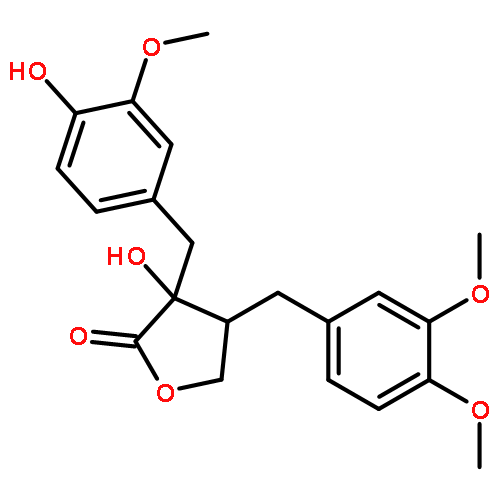 (3S,4R)-4-(3,4-dimethoxybenzyl)-3-hydroxy-3-(4-hydroxy-3-methoxybenzyl)dihydrofuran-2(3H)-one