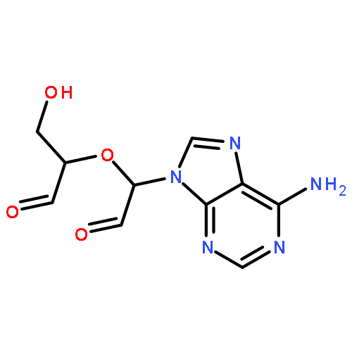 9H-Purine-9-acetaldehyde,6-amino-a-(1-formyl-2-hydroxyethoxy)-