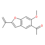 1-(6-METHOXY-2-PROP-1-EN-2-YL-1-BENZOFURAN-5-YL)ETHANONE 