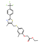 2-[2-Methyl-4-[[[4-methyl-2-[4-(trifluoromethyl)phenyl]-5-thiazolyl]methyl]thio]phenoxy]acetic acid ethyl ester