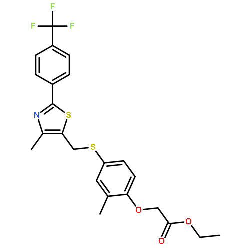 2-[2-Methyl-4-[[[4-methyl-2-[4-(trifluoromethyl)phenyl]-5-thiazolyl]methyl]thio]phenoxy]acetic acid ethyl ester