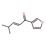 2-Penten-1-one,1-(3-furanyl)-4-methyl-, (2E)-