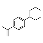 Benzene, 1-cyclohexyl-4-(1-methylethenyl)-