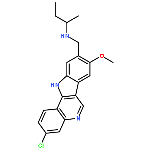 N-[(3-chloro-8-methoxy-11h-indolo[3,2-c]quinolin-9-yl)methyl]-n-ethylethanamine