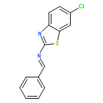 N-(6-CHLORO-1,3-BENZOTHIAZOL-2-YL)-1-PHENYLMETHANIMINE 