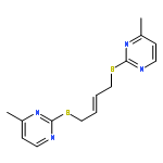 Pyrimidine, 2,2'-[(2E)-2-butene-1,4-diylbis(thio)]bis[4-methyl-