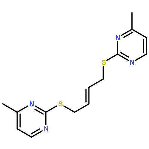 Pyrimidine, 2,2'-[(2E)-2-butene-1,4-diylbis(thio)]bis[4-methyl-