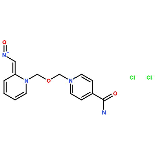 Pyridinium,1-[[[4-(aminocarbonyl)pyridinio]methoxy]methyl]-2-[(hydroxyimino)methyl]-,chloride (1:2)