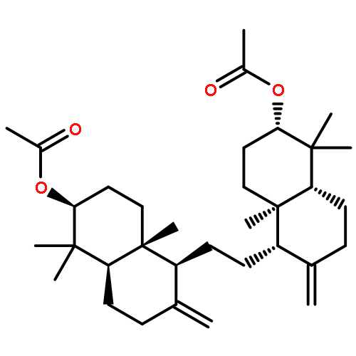 2-Naphthalenol,5,5'-(1,2-ethanediyl)bis[decahydro-1,1,4a-trimethyl-6-methylene-, diacetate,(2S,2'S,4aR,4'aR,5S,5'S,8aR,8'aR)- (9CI)