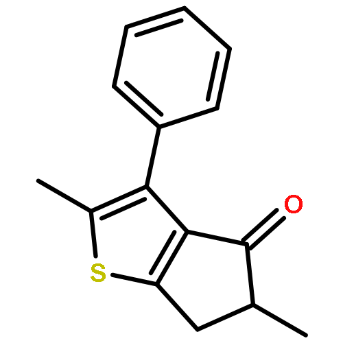 2,5-DIMETHYL-3-PHENYL-5,6-DIHYDROCYCLOPENTA[B]THIOPHEN-4-ONE 