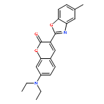 7-(DIETHYLAMINO)-3-(5-METHYL-1,3-BENZOXAZOL-2-YL)CHROMEN-2-ONE 