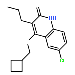 2(1H)-Quinolinone, 6-chloro-4-(cyclobutylmethoxy)-3-propyl-