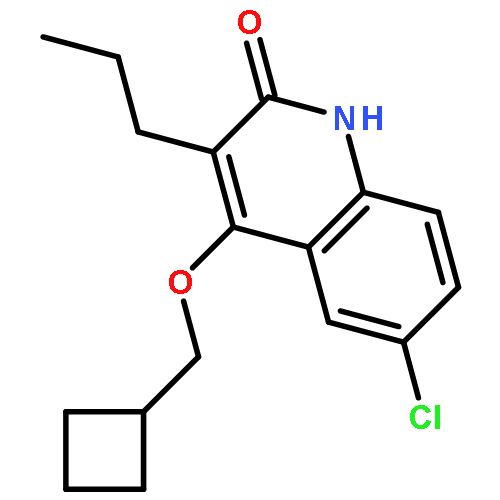 2(1H)-Quinolinone, 6-chloro-4-(cyclobutylmethoxy)-3-propyl-