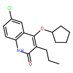 2(1H)-Quinolinone, 6-chloro-4-(cyclopentyloxy)-3-propyl-