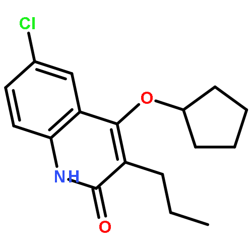 2(1H)-Quinolinone, 6-chloro-4-(cyclopentyloxy)-3-propyl-