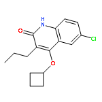 2(1H)-Quinolinone, 6-chloro-4-(cyclobutyloxy)-3-propyl-