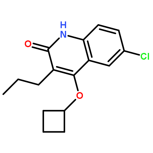 2(1H)-Quinolinone, 6-chloro-4-(cyclobutyloxy)-3-propyl-