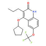 2(1H)-Quinolinone, 4-(cyclopentyloxy)-3-propyl-6-(trifluoromethoxy)-