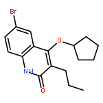 2(1H)-Quinolinone, 6-bromo-4-(cyclopentyloxy)-3-propyl-