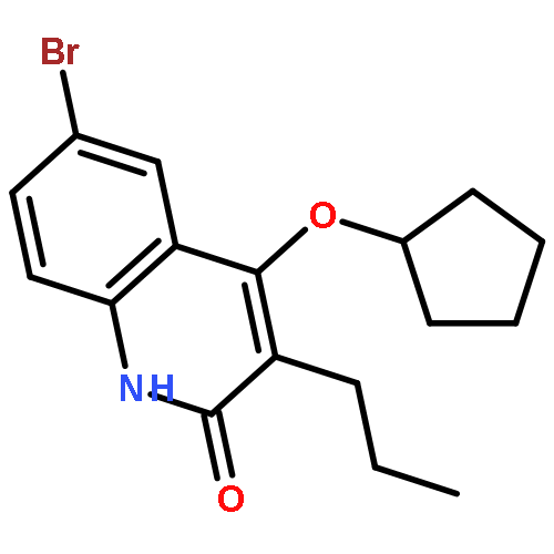 2(1H)-Quinolinone, 6-bromo-4-(cyclopentyloxy)-3-propyl-