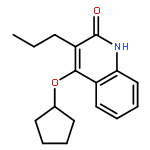 2(1H)-QUINOLINONE, 4-(CYCLOPENTYLOXY)-3-PROPYL-