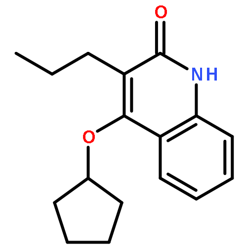 2(1H)-QUINOLINONE, 4-(CYCLOPENTYLOXY)-3-PROPYL-