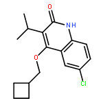 2(1H)-Quinolinone, 6-chloro-4-(cyclobutylmethoxy)-3-(1-methylethyl)-