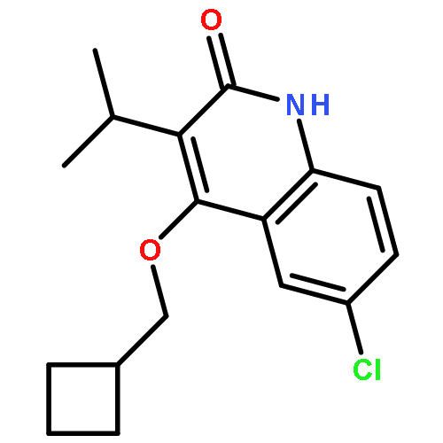 2(1H)-Quinolinone, 6-chloro-4-(cyclobutylmethoxy)-3-(1-methylethyl)-