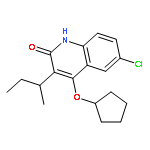 2(1H)-Quinolinone, 6-chloro-4-(cyclopentyloxy)-3-(1-methylpropyl)-