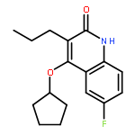 2(1H)-Quinolinone, 4-(cyclopentyloxy)-6-fluoro-3-propyl-