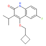 2(1H)-Quinolinone, 4-(cyclobutylmethoxy)-6-fluoro-3-(1-methylethyl)-