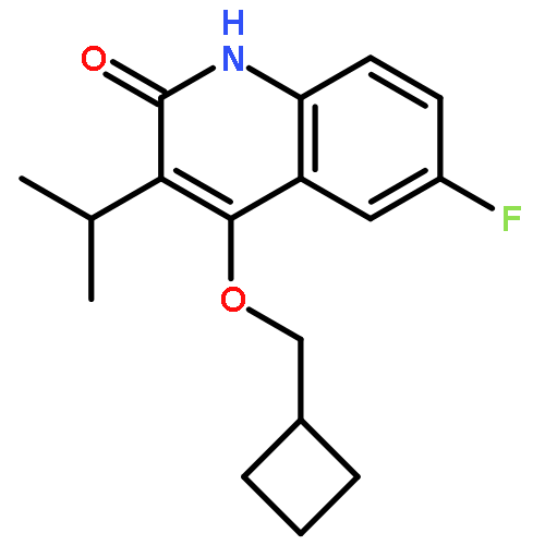 2(1H)-Quinolinone, 4-(cyclobutylmethoxy)-6-fluoro-3-(1-methylethyl)-