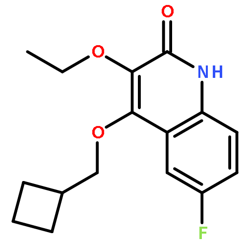 2(1H)-Quinolinone, 4-(cyclobutylmethoxy)-3-ethoxy-6-fluoro-