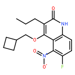 2(1H)-Quinolinone, 4-(cyclobutylmethoxy)-6-fluoro-5-nitro-3-propyl-