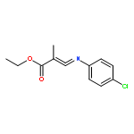 2-Propenoic acid, 3-[(4-chlorophenyl)imino]-2-methyl-, ethyl ester