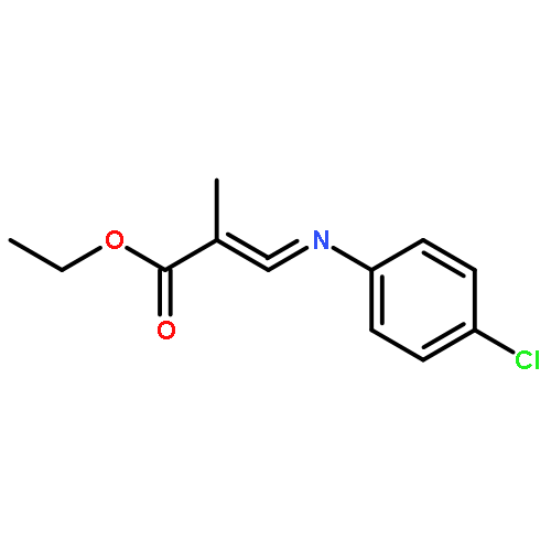 2-Propenoic acid, 3-[(4-chlorophenyl)imino]-2-methyl-, ethyl ester