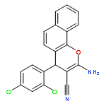 2-AMINO-4-(2,4-DICHLOROPHENYL)-4H-BENZO[H]CHROMENE-3-CARBONITRILE 