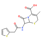 (6R,7R)-3-methyl-8-oxo-7-[(thiophen-2-ylacetyl)amino]-5-thia-1-azabicyclo[4.2.0]oct-2-ene-2-carboxylic acid