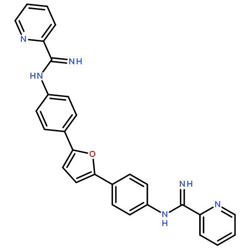 2-Pyridinecarboximidamide, N,N''-(2,5-furandiyldi-4,1-phenylene)bis-