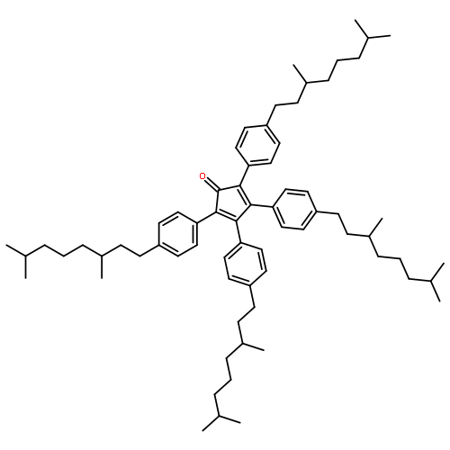 2,3,4,5-TETRAKIS[4-(3,7-DIMETHYLOCTYL)PHENYL]CYCLOPENTA-2,4-DIEN-1-ONE 