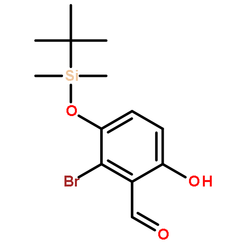 2-BROMO-3-{[TERT-BUTYL(DIMETHYL)SILYL]OXY}-6-HYDROXYBENZENECARBALDEHYDE 