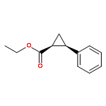 Cyclopropanecarboxylic acid, 2-phenyl-, ethyl ester, (1S,2R)-