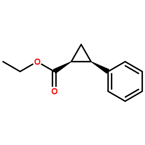 Cyclopropanecarboxylic acid, 2-phenyl-, ethyl ester, (1S,2R)-