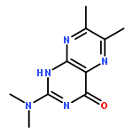 4(1H)-Pteridinone, 2-(dimethylamino)-6,7-dimethyl-